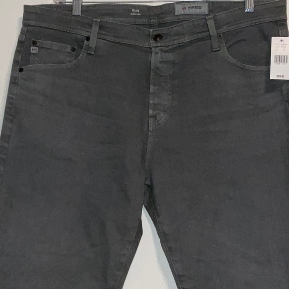 ADRIANO GOLDSCHMIEDE AG TELLIS MODERN SLIM FADED GREY JEANS  40x30 NWT $215